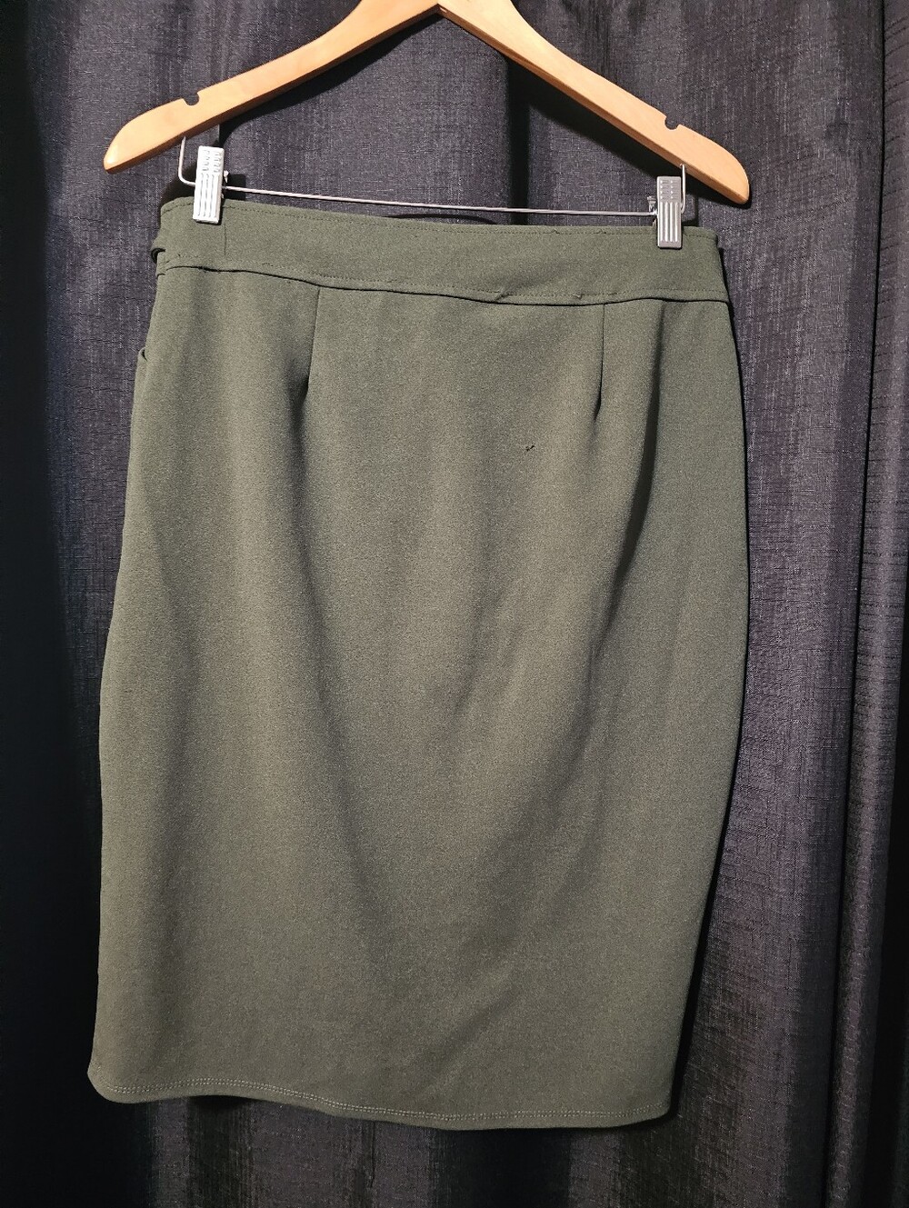 Nycc High-Rise Olive Green Belted Pencil Skirt M - Picture 8 of 9